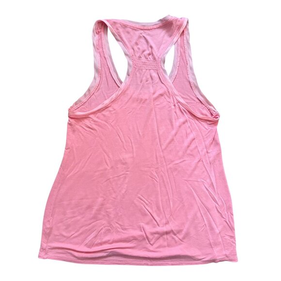 Gap Womens Pink Racerback Tank Top XS 100% Rayon Vintage Y2K Layering Stretch - Picture 2 of 5
